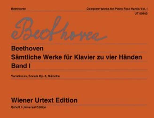 WIENER URTEXT EDITION BEETHOVEN - COMPLETE WORKS FOR PIANO FOUR HANDS VOL.1