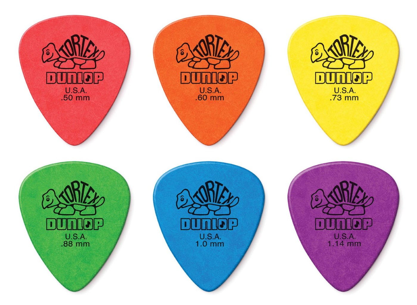 JIM DUNLOP VARIETY PACK TORTEX, SACHET DE 12