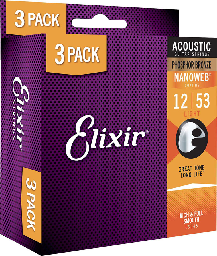 ELIXIR 16545 Nanoweb Pb Light 12-53 Pack De 3