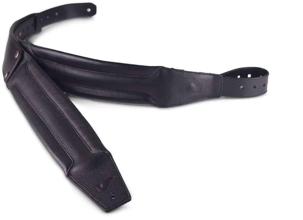 GRUVGEAR DuoStrap Damian Erskine Signature, Double courroie d'épaule cuir premium - Black