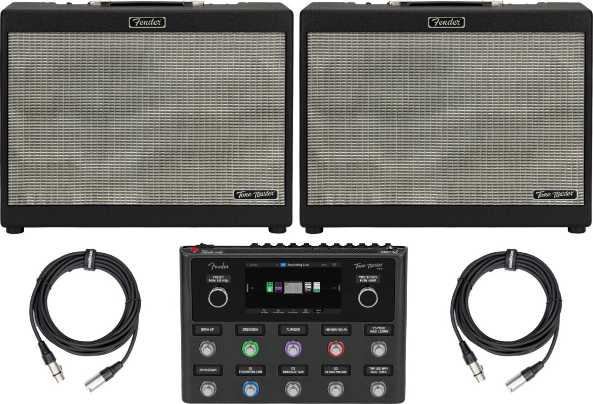 FENDER STEREO BUNDLE TONE MASTER PRO + FR-12 (X2) + XLR 6M (X2)