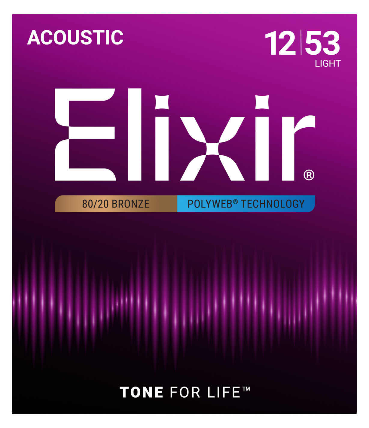 ELIXIR 11050 Polyweb 80/20 Bronze Light 12-53