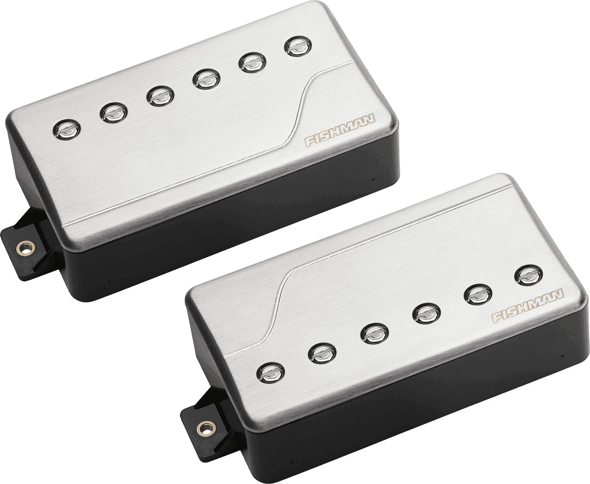 FISHMAN FLUENCE HUMBUCKER CLASSIC SET ALUMINIUM MICROPHONES BRUSH