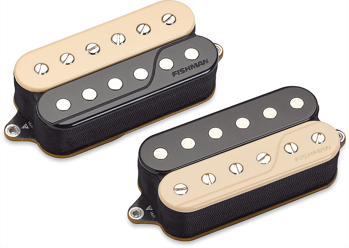 FISHMAN SET FLUENCE CLASSIC HUMBUCKER OPEN CORE ZEBRA