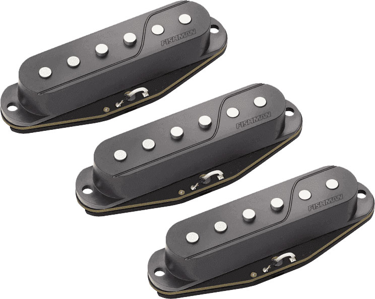 FISHMAN FLUENCE SINGLE WINDING SET 3 MICROPHONES BLACK