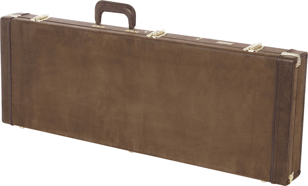 GATOR Electric Deluxe Wooden Case, Vintage Brown - GW