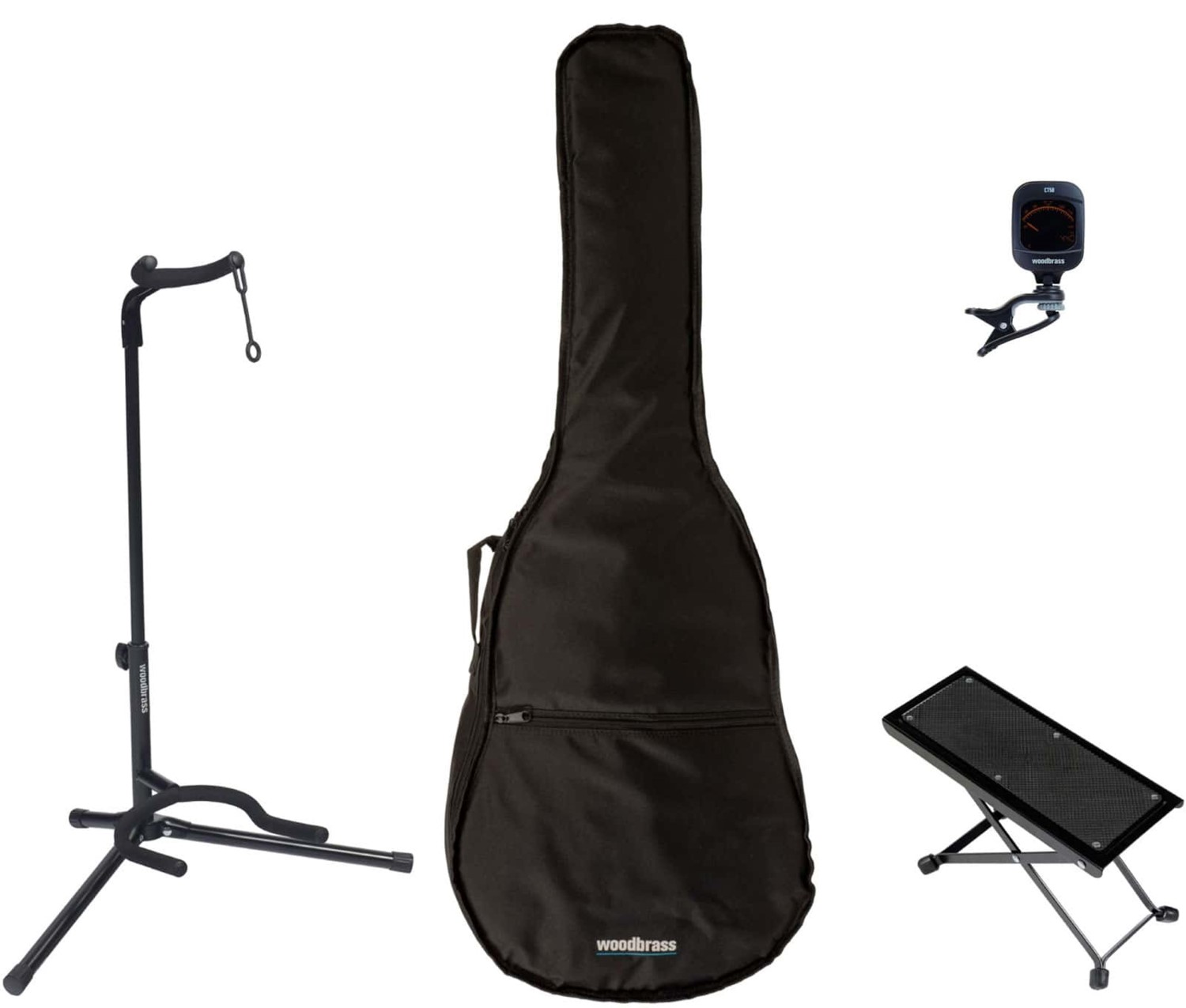 WOODBRASS Pack de acessórios para guitarra clássica 4/4