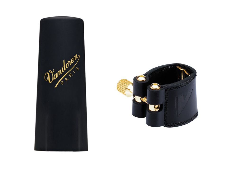 VANDOREN LIGATURE PLASTIQUE TENOR ET COUVRE BEC - LC28P