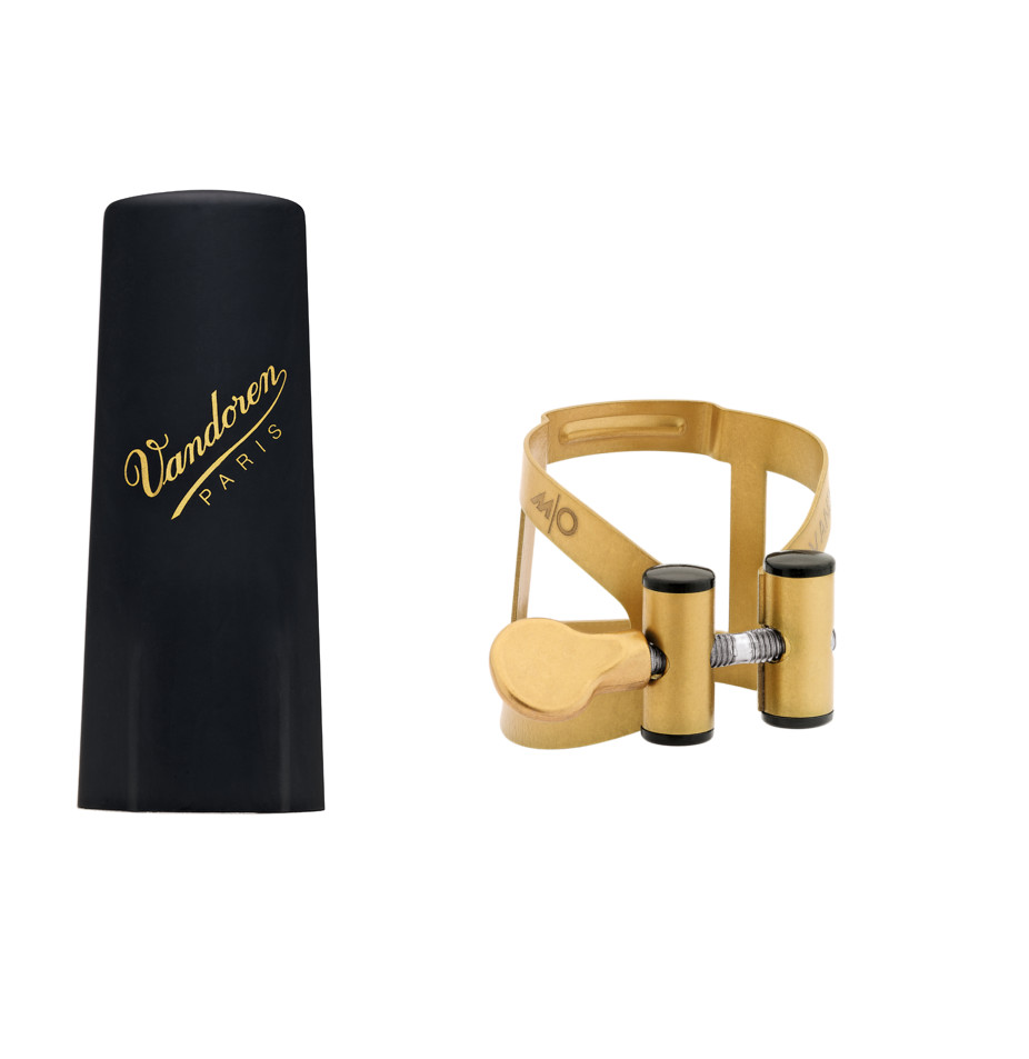 VANDOREN M/O AGED GOLD FINISH LIGATURE ALTO WITH PLASTIC CAP - LC57AP