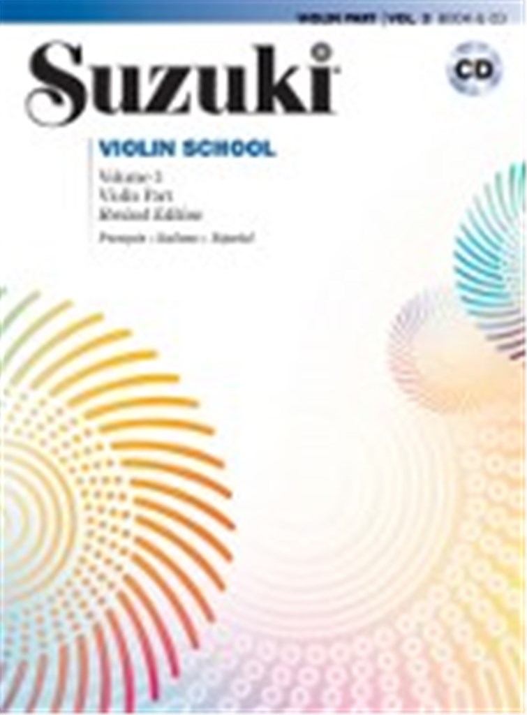 ALFRED PUBLISHING SUZUKI VIOLIN SCHOOL VIOLIN PART VOL.3 REV. EDITION + CD - VIOLON 
