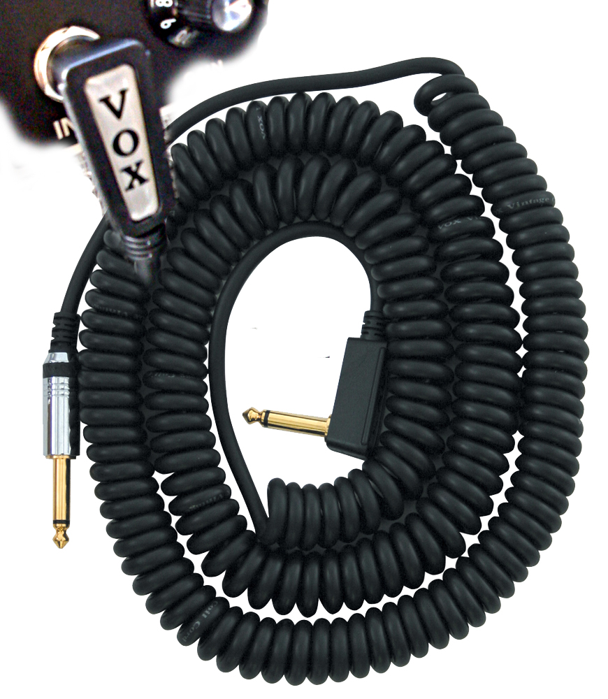 Vox Vcc90bk Cable Spirale Noir 9m