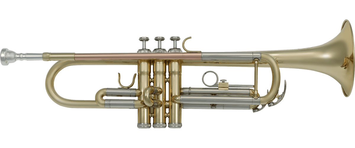 SML PARIS TP300 BB TRUMPET BRASS LACQUERED - ROSE BRASS LEADPIPE - B Stock