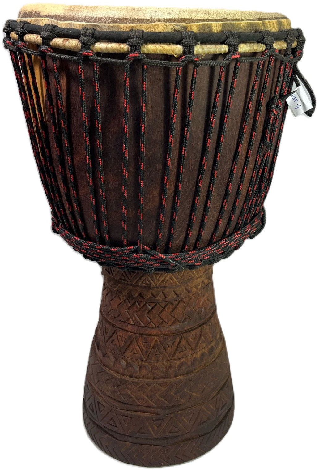 WASSOULOU CUSTOM DJEMBE LARGE 33-35 X 60-63CM 