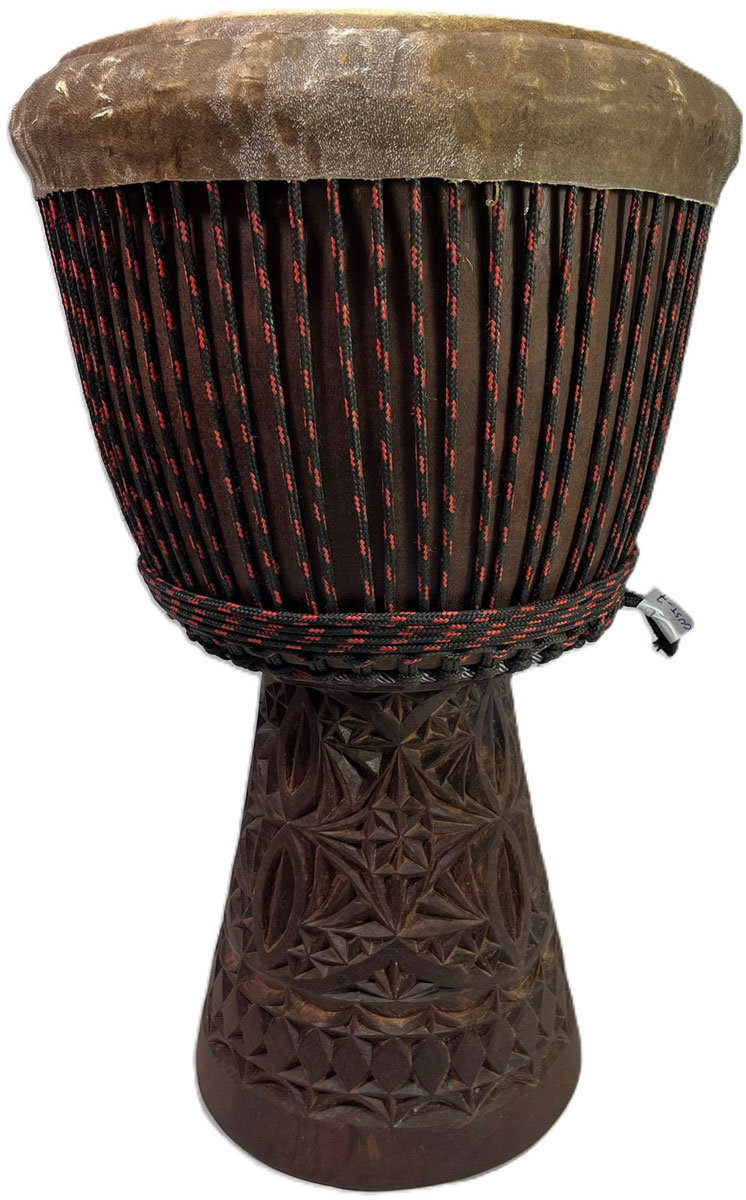 WASSOULOU CUSTOM DJEMBE LARGE 33-35 X 60-63CM 