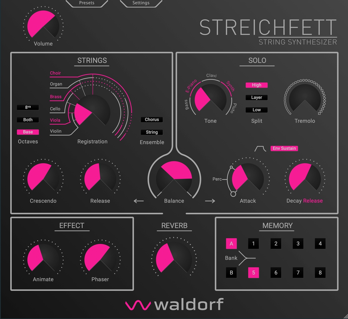 WALDORF Streichfett Plugin
