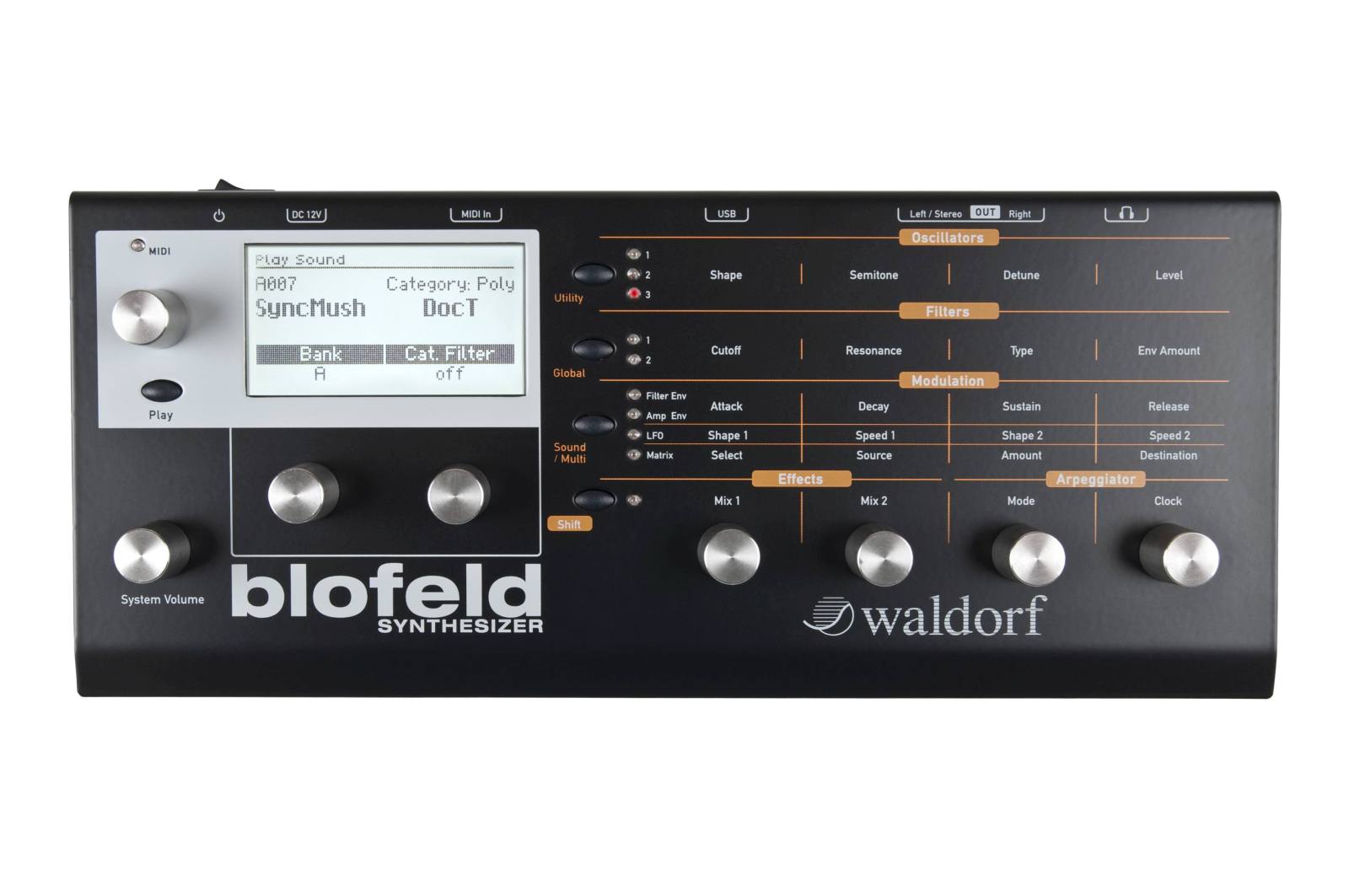 WALDORF BLOFELD DESKTOP BLACK