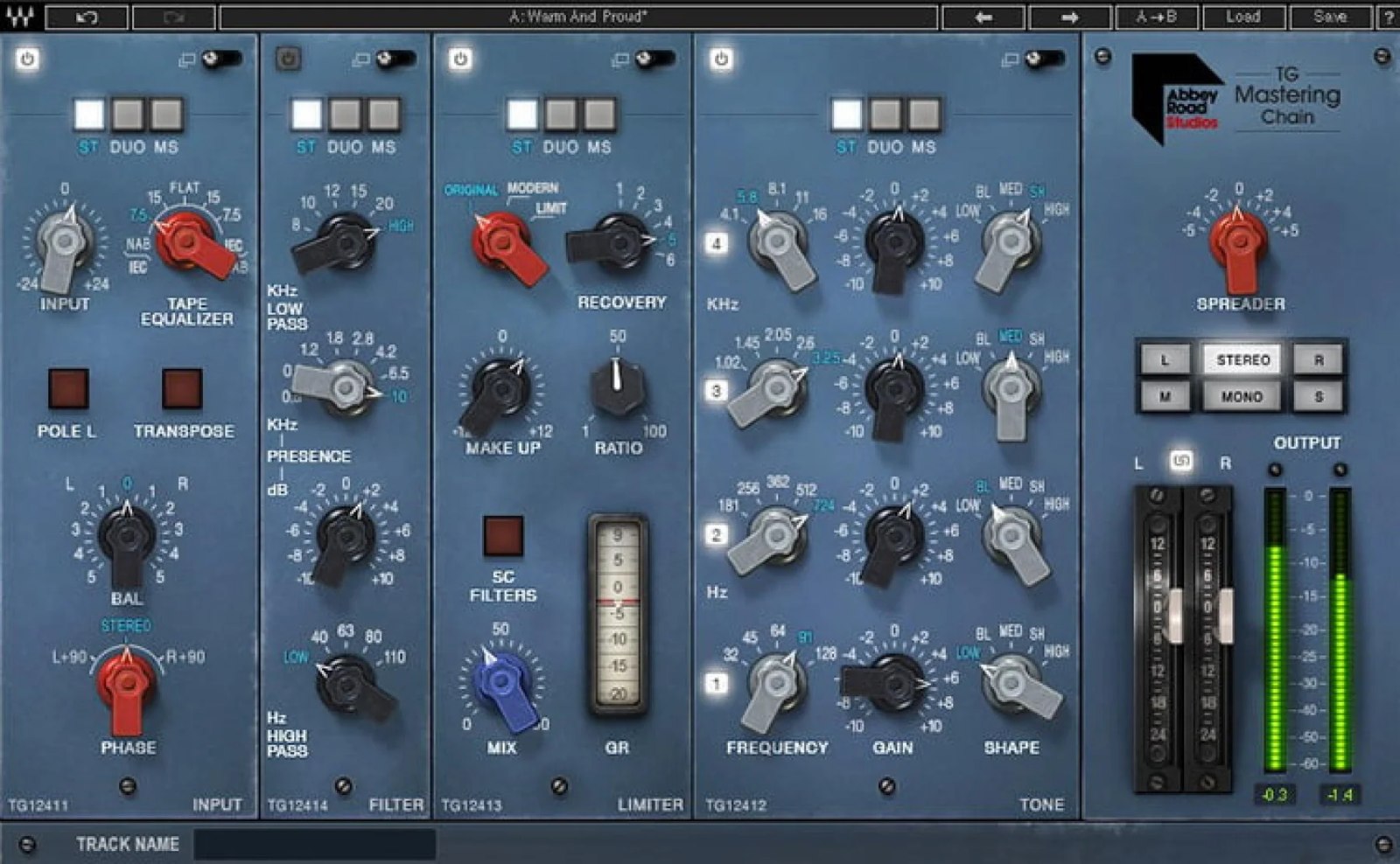 WAVES Abbey Road TG Mastering Chain
