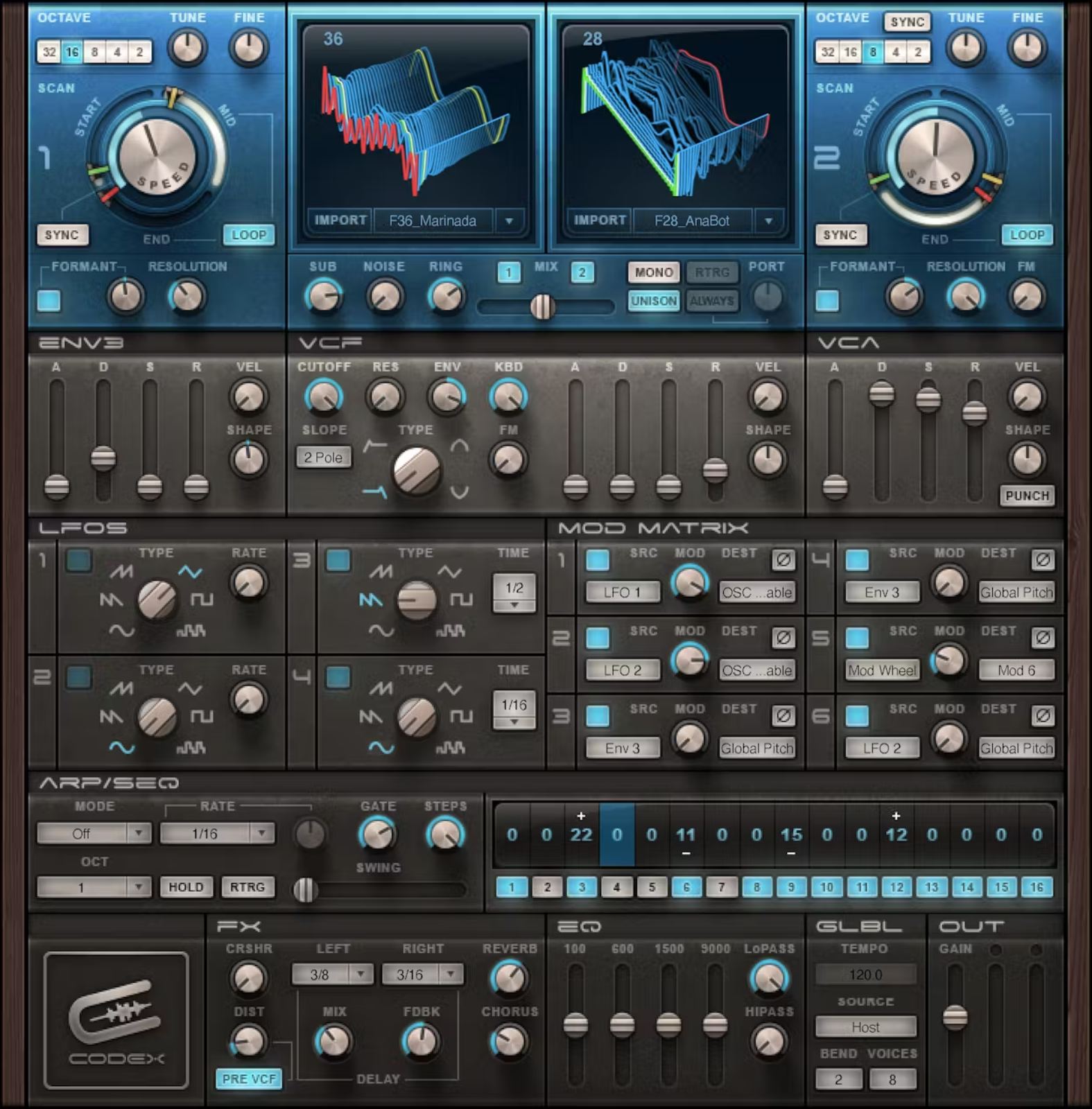 WAVES Codex Wavetable Synth