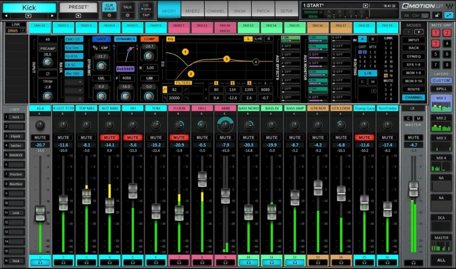 WAVES Emotion LV1 Live Mixer 32 ST CH