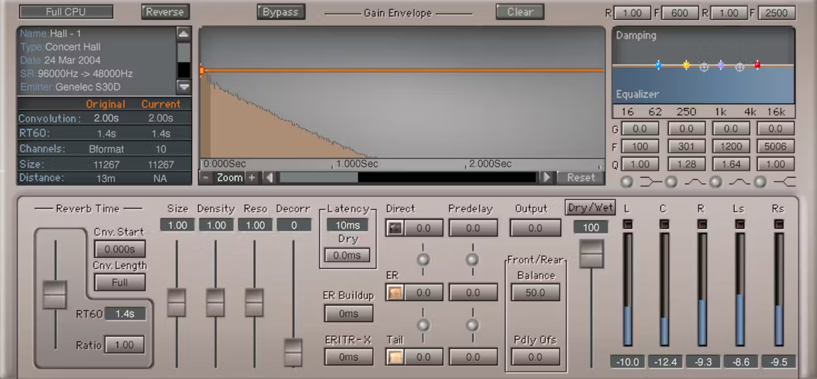 WAVES IR360 Convolution Reverb