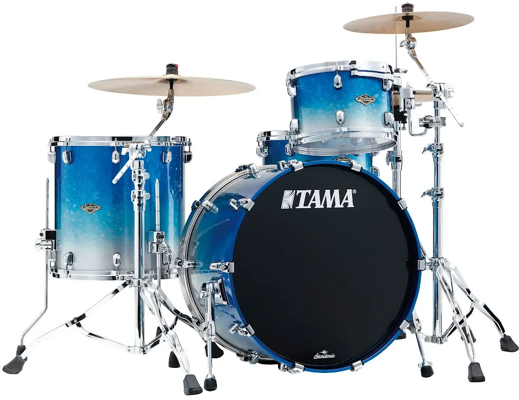 TAMA STARCLASSIC WALNUT/BIRCH ROCK 22 MOLTEN BLUE ICE FADE