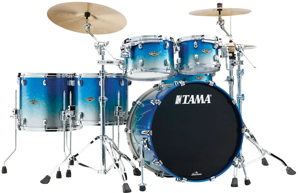 TAMA STARCLASSIC WALNUT/BIRCH STUDIO 22 MOLTEN BLUE ICE FADE