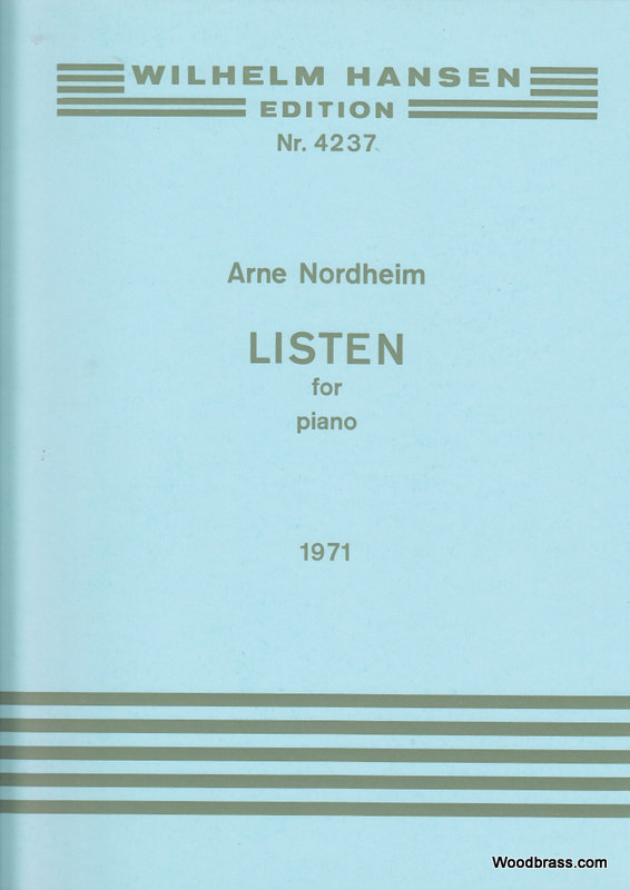 WILHELM HANSEN Nordheim Arne - Listen For Piano (1971)