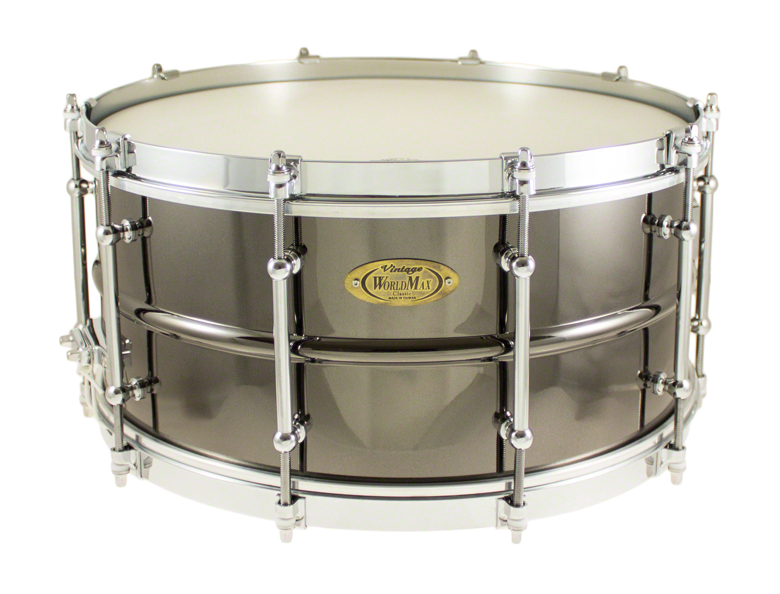 Worldmax Bk-6514sfx - Caisse Claire Black Dawg 14 X 6.5 Vintage - Fut Laiton