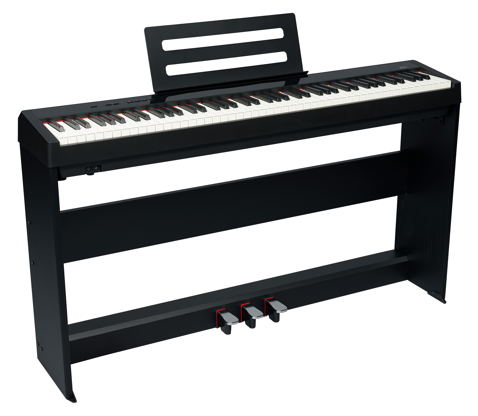 WOODBRASS XP2 Zwart Pianostandaard Meubels