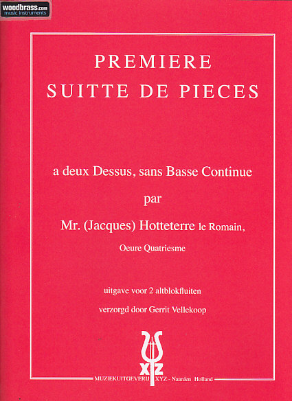 XYZ HOTTETTERRE J. - 1ERE SUITE A DEUX DESSUS SANS BASSE OP. 4 - 2 FLUTES A BEC ALTO