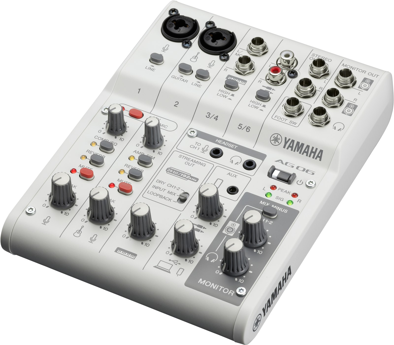 YAMAHA AG06 MK2 White