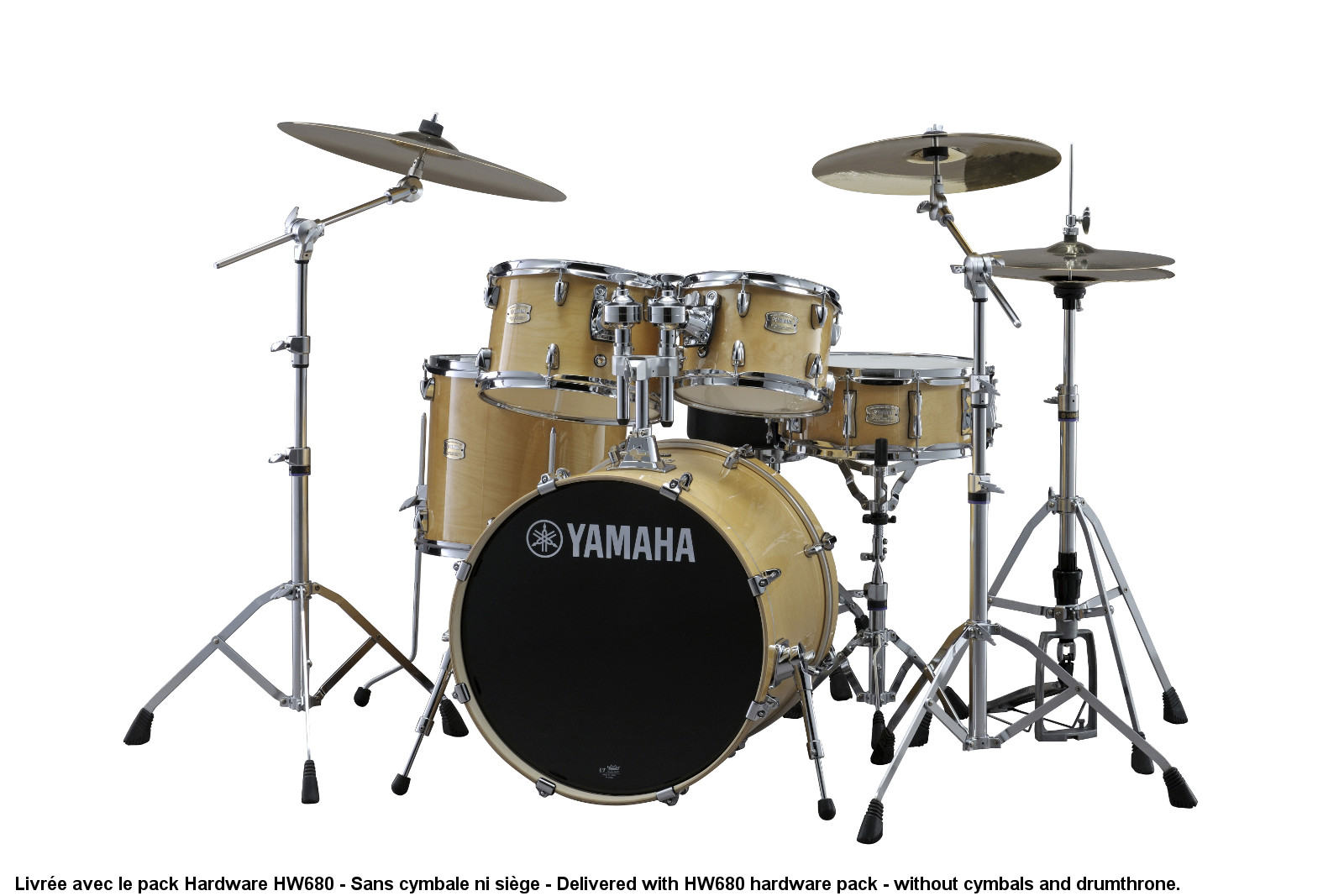YAMAHA Stage Custom Birch Fusion 20 Natural Wood + Pack HW680W