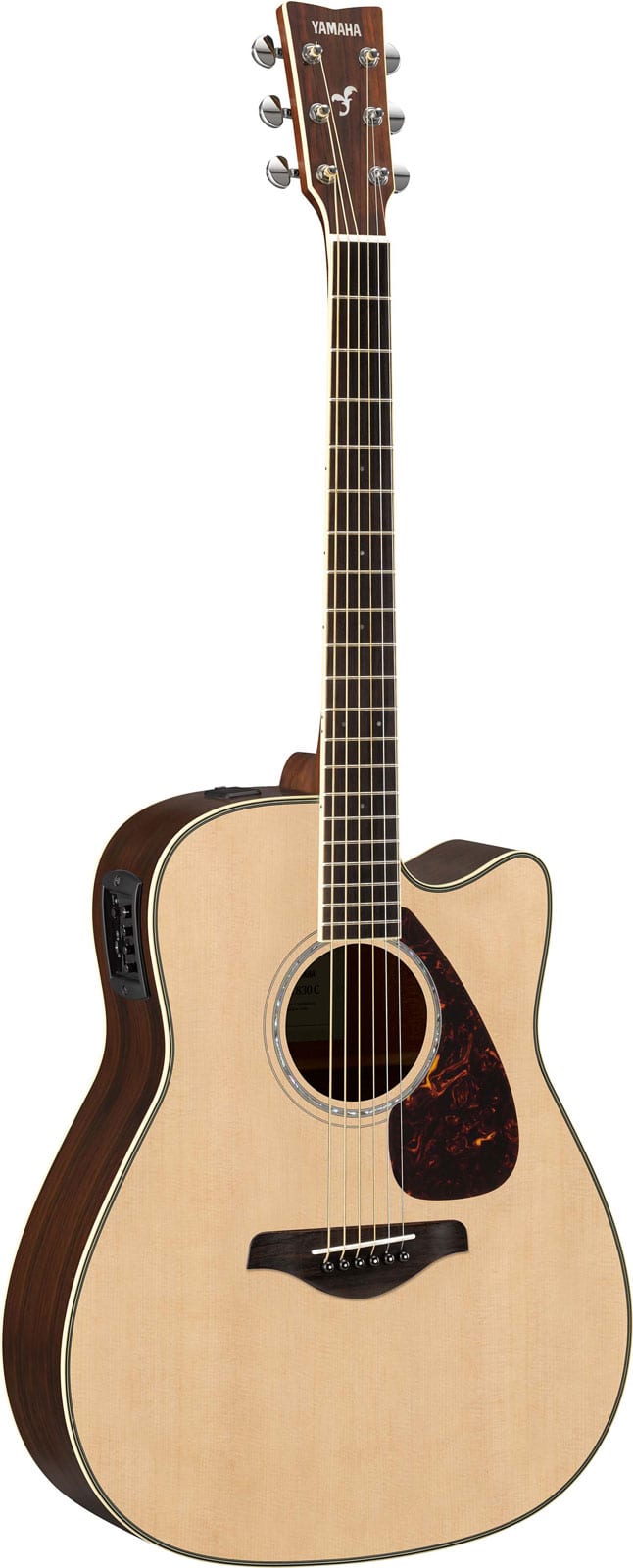 YAMAHA FGX830CNT NATURAL CUTAWAY