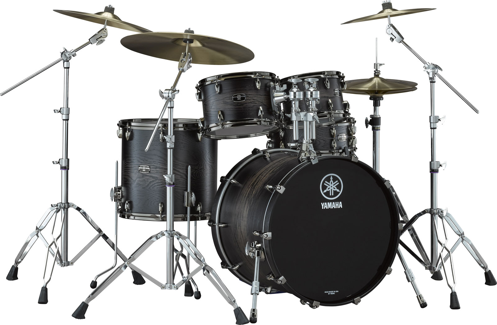 YAMAHA Live Custom Hybrid Oak Rock Set Uzu Charcoal Sunburs