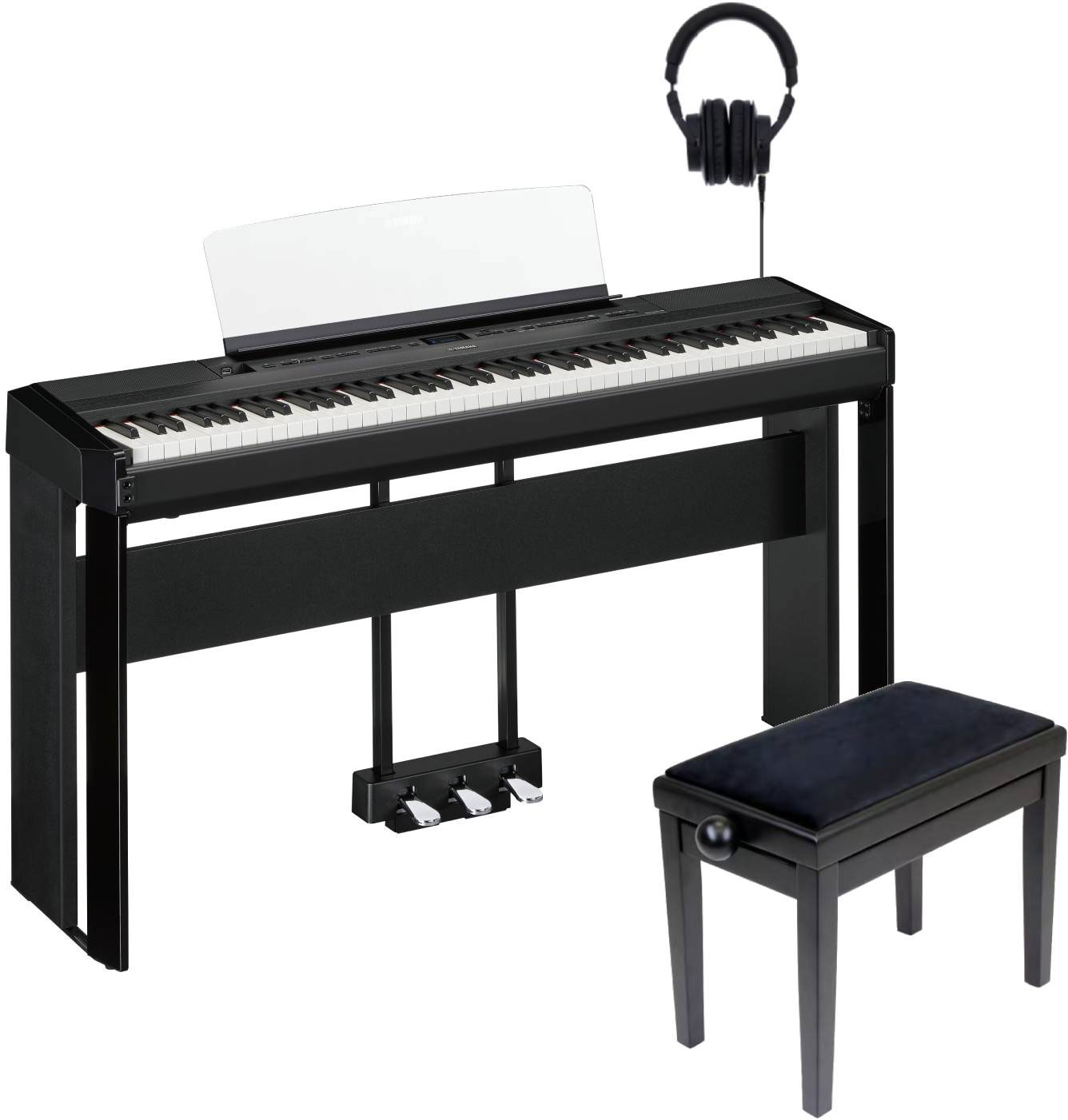 YAMAHA P-525 Meuble Noir Pack Deluxe