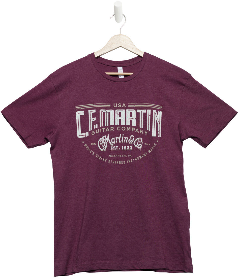 MARTIN & CO Tee-Shirt, Worldsoldest,Vinburgundy,S