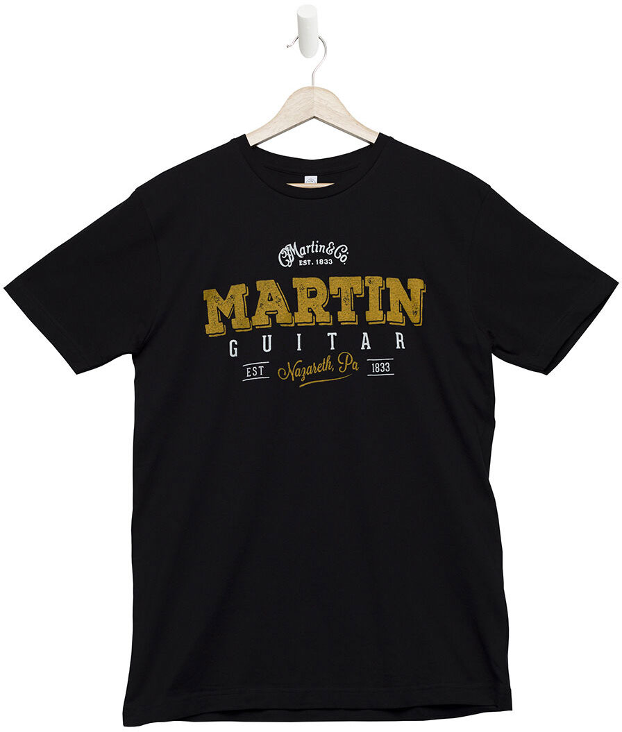 MARTIN & CO Tee-Shirt, Authentic,Black,S
