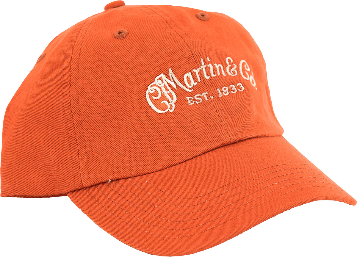 MARTIN STRINGS casquette orange logo cf martin
