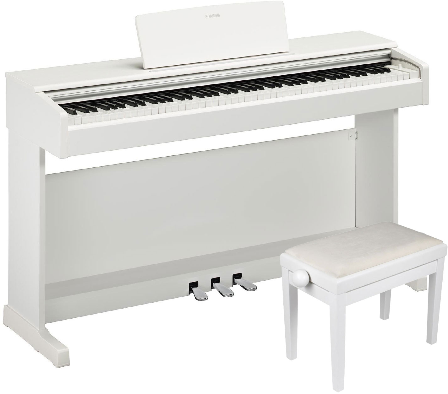 YAMAHA Arius YDP 145 white and his bench