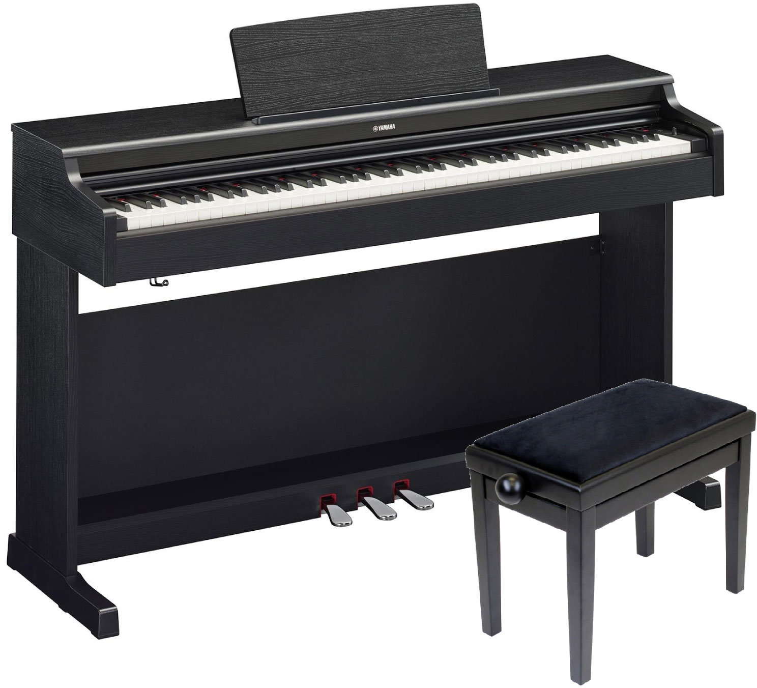 YAMAHA Arius YDP 165 black and his bench