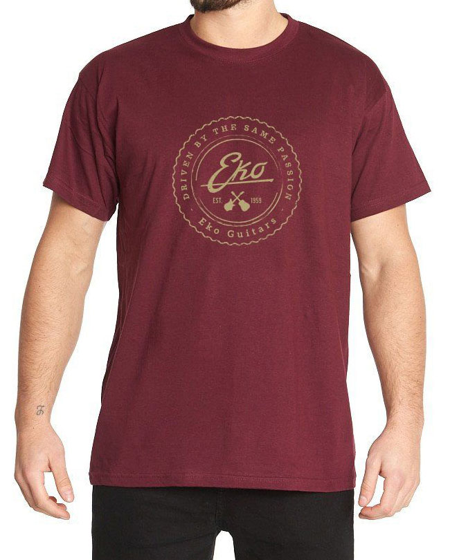 EKO T-Shirt Logo Eko - Rouge Bordeaux (S)