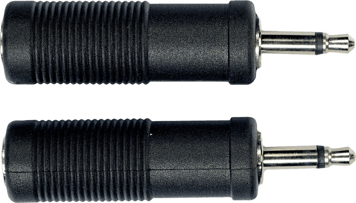 YELLOW CABLE AD05 Adaptateur Jack Male 3.5 MM Jack Fem. 6.35 MM - Lot de 2