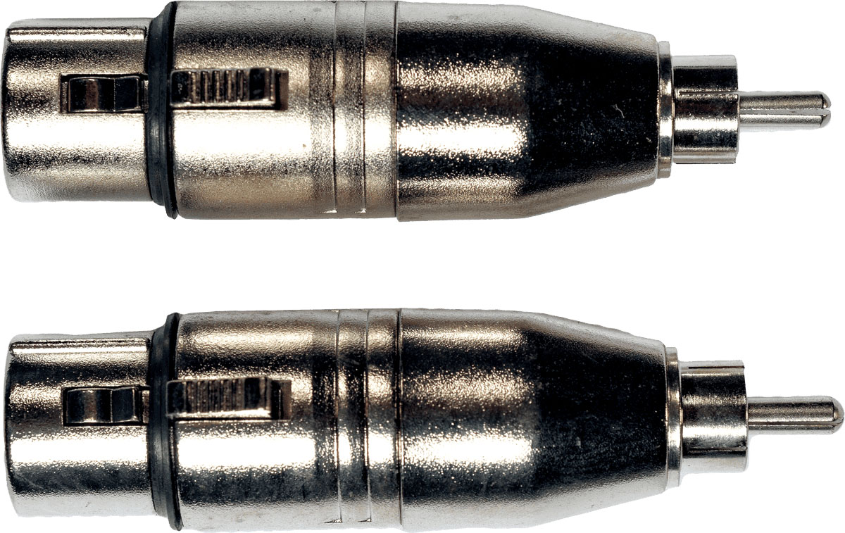 YELLOW CABLE Adaptateur RCA Male XLR Fem.- Lot de 2