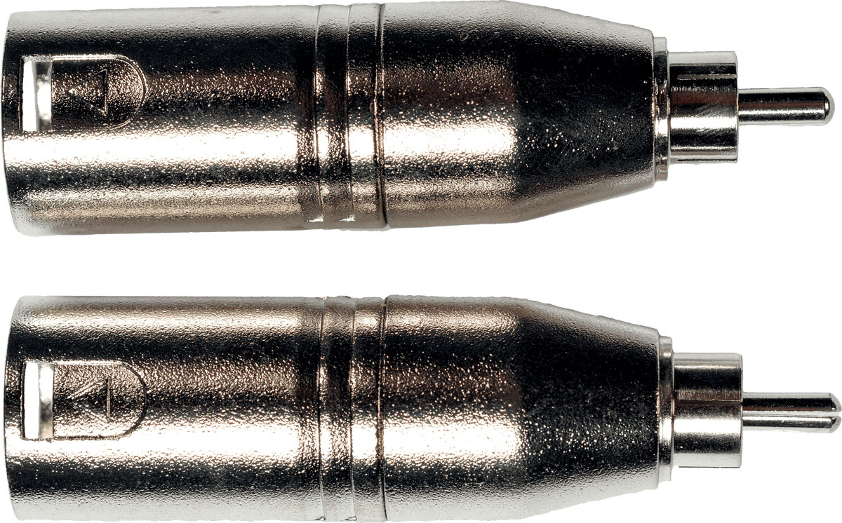 YELLOW CABLE Adaptateur RCA Male XLR Male - Lot de 2