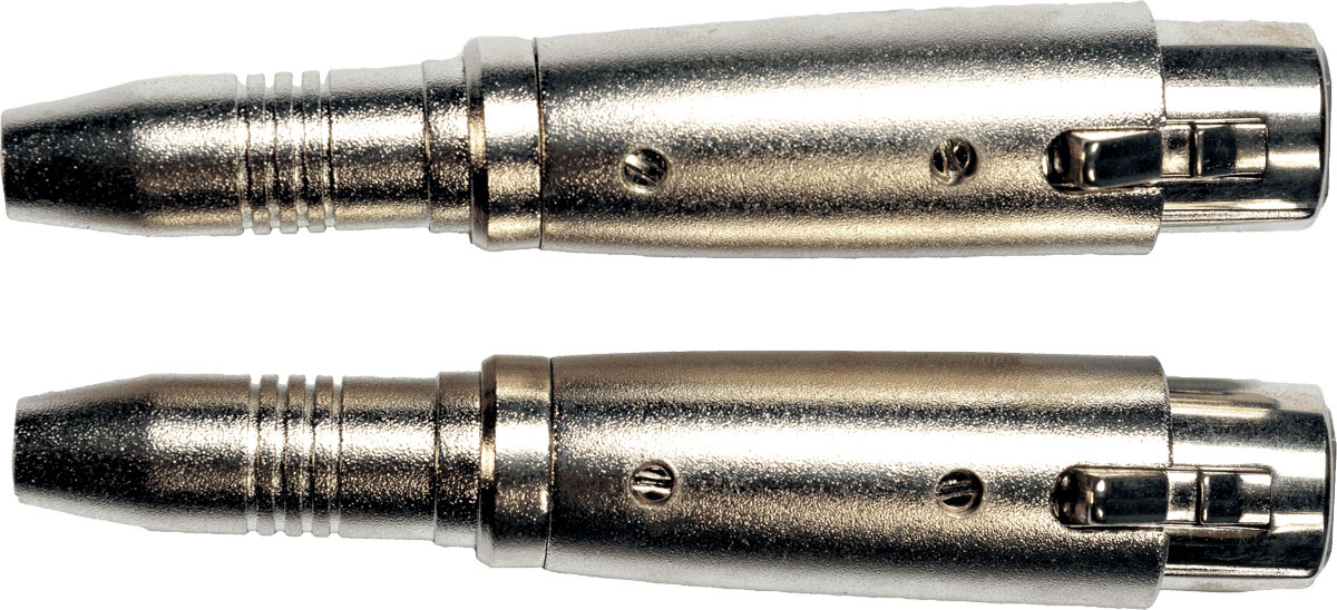 YELLOW CABLE Adaptateur Jack 6,35 Mm Stro Fem. Xlr Fem. - Lot De 2