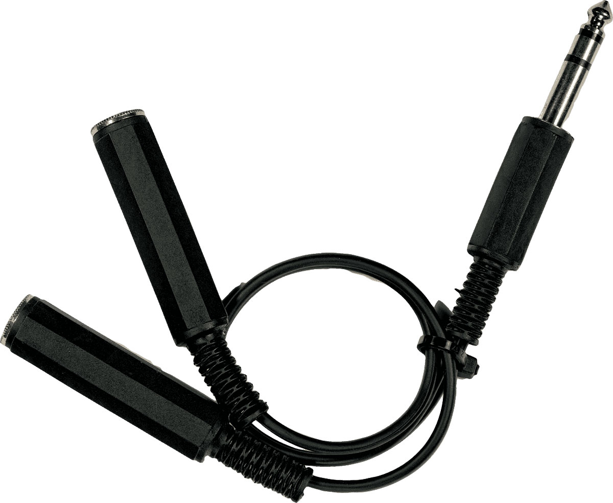 YELLOW CABLE Cordon 2 Jack Fem. 1 Jack Stro