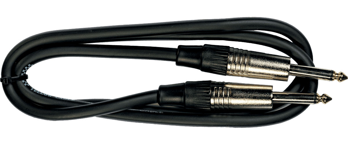 YELLOW CABLE HP1 SPEAKER 1/4 PHONE 3,33 FT./ 1 M.