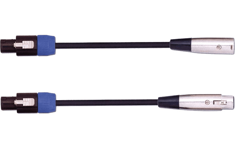 YELLOW CABLE Cordon HP XLR Fem. Speakon 9 M