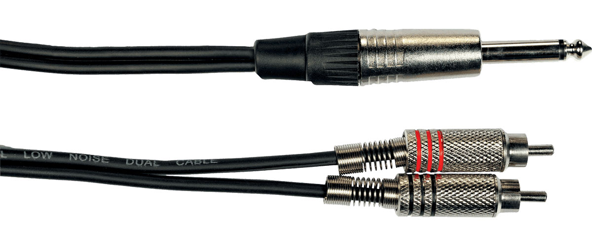 YELLOW CABLE Cordon 2 RCA Jack 3 M