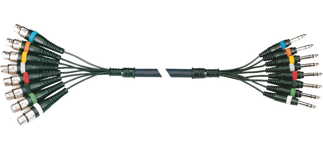 YELLOW CABLE Octopaire 8 Jack Stéréo 8 XLR Fem. 3 M